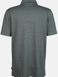 Herren Poloshirt mit feinen Linien durchzogen