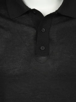 Herren Poloshirt aus feinem Strick