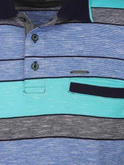 Herren Poloshirt im Streifenlook