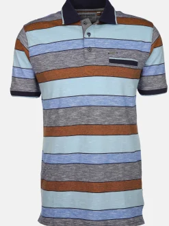 Herren Poloshirt im Streifenlook