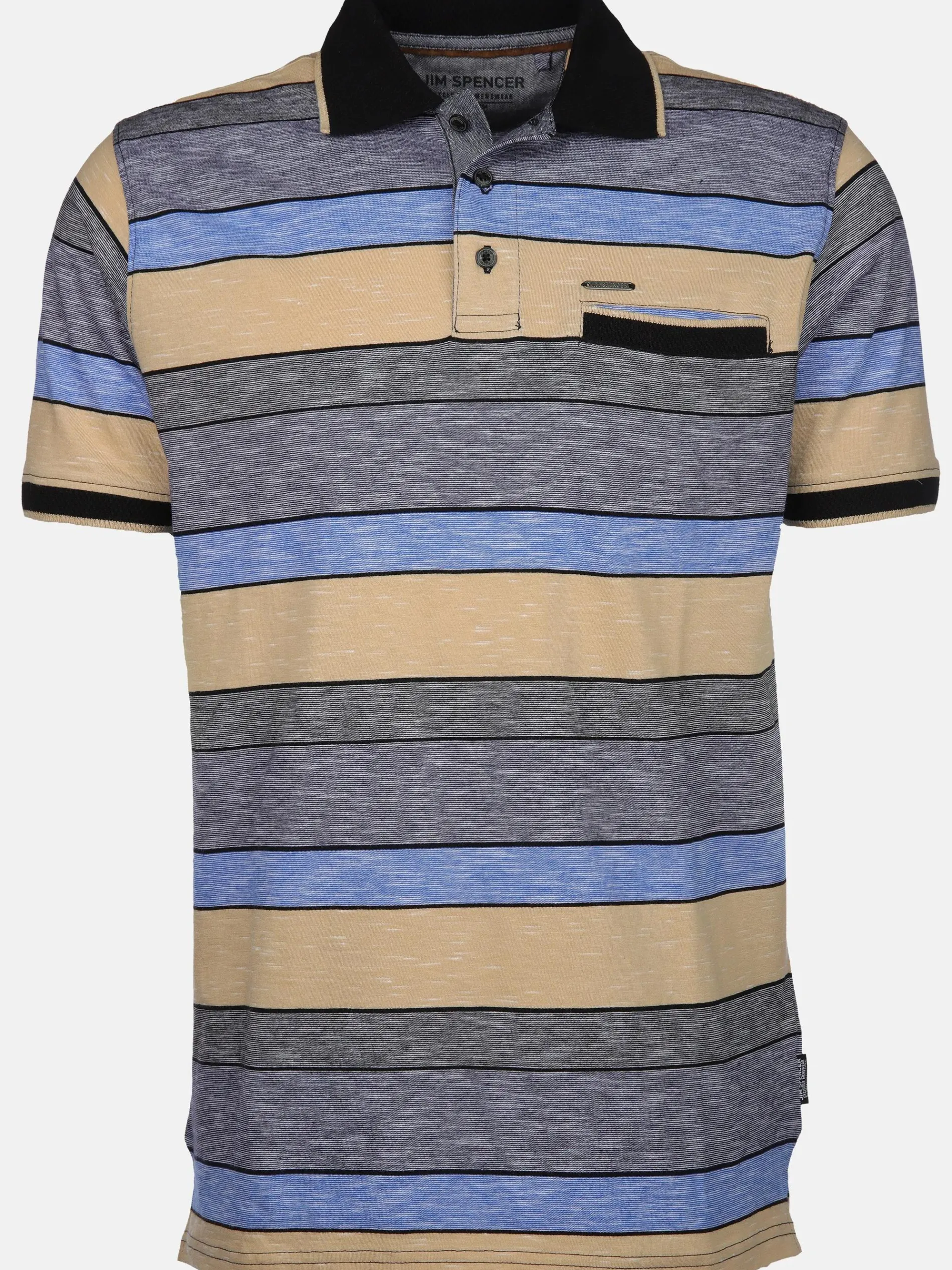 Herren Poloshirt im Streifenlook