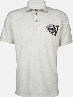 Herren Poloshirt im Used Look