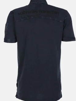 Herren Poloshirt im Used Look