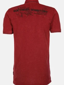 Herren Poloshirt im Used Look