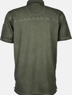 Herren Poloshirt im Used Look