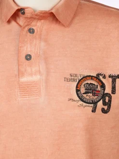 Herren Poloshirt im Used Look