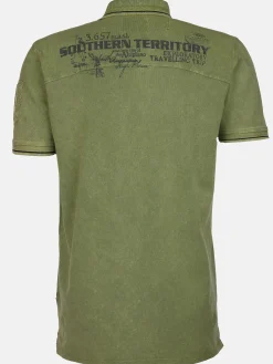 Herren Poloshirt im Used Look