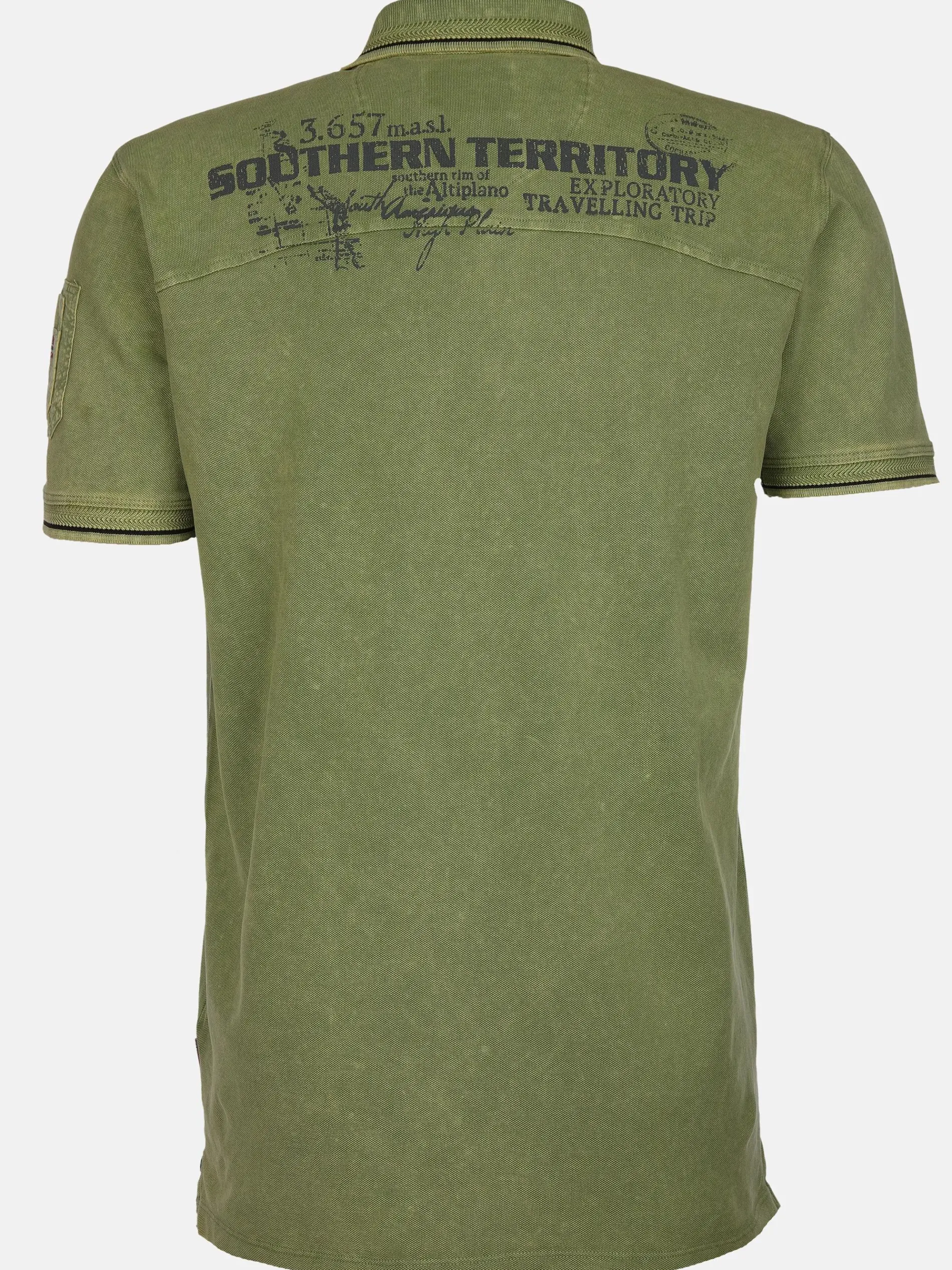 Herren Poloshirt im Used Look