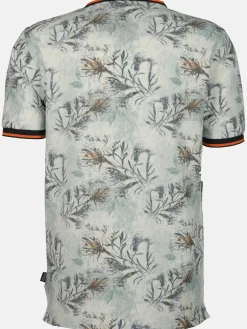 Herren Poloshirt mit Alloverprint