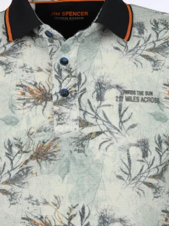 Herren Poloshirt mit Alloverprint