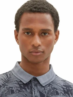 Herren Poloshirt mit Jungle Print