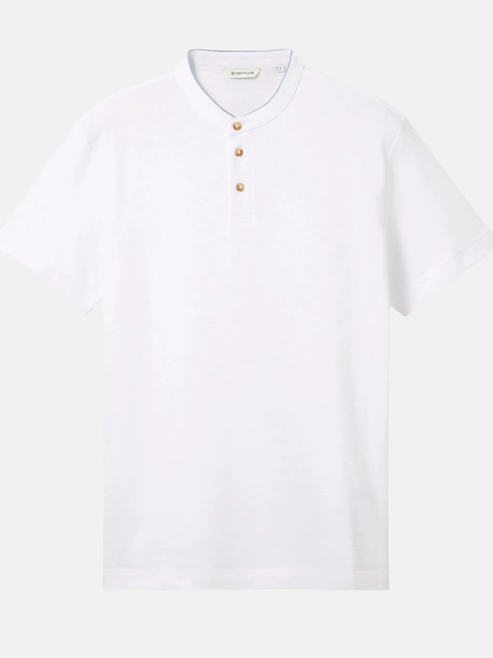 Herren Poloshirt mit kurzem Stehkragen