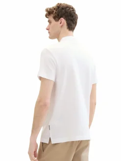 Herren Poloshirt mit kurzem Stehkragen