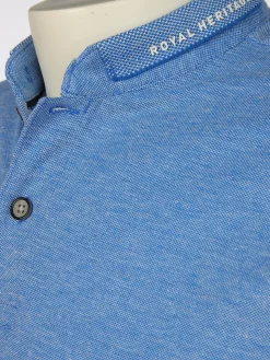 Herren Poloshirt mit Stehkragen