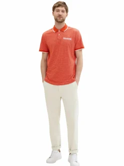 Herren Poloshirt mit Streifen