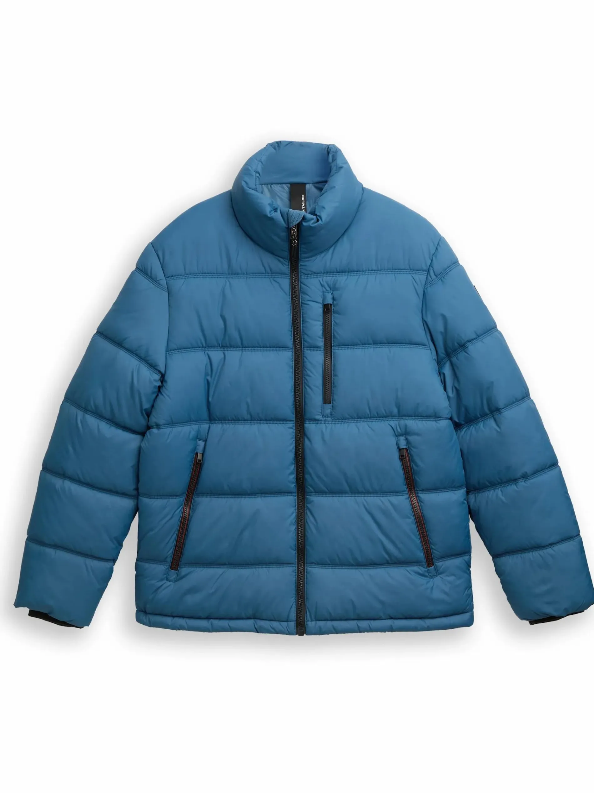 Herren Pufferjacke mit herausnehmbarer Kapuze im Stehkragen