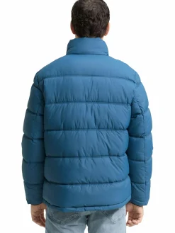 Herren Pufferjacke mit herausnehmbarer Kapuze im Stehkragen