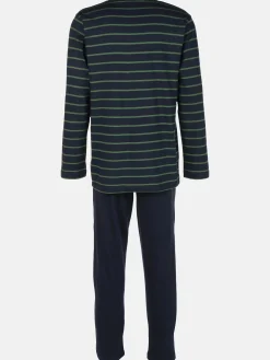 Herren Pyjama mit gestreiftem Oberteil