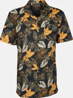 Herren Resorthemd mit kurzem Arm und Alloverprint