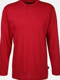 Herren Schlafshirt mit Knopfleiste