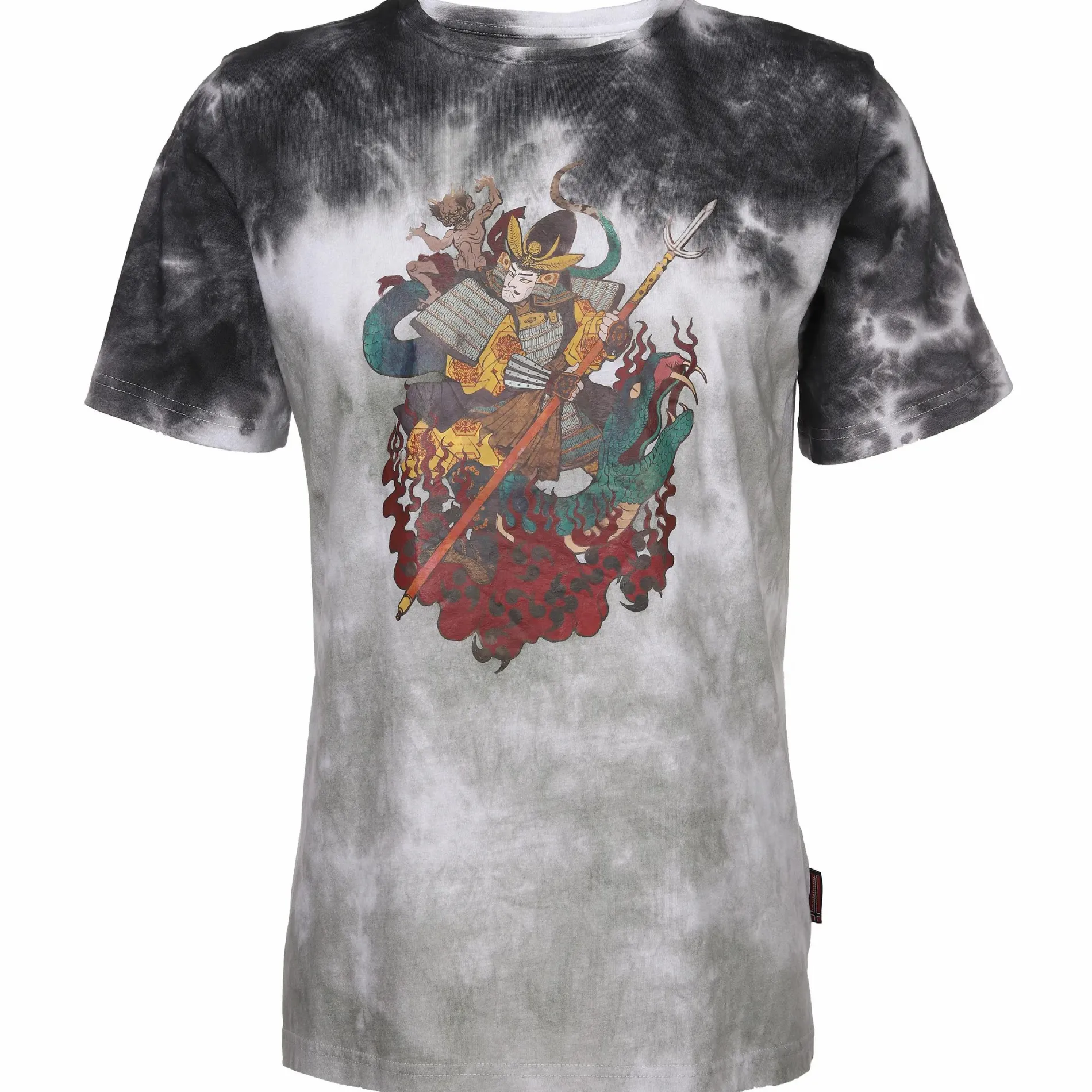 Herren Shirt im Batik Print mit coolem Motiv