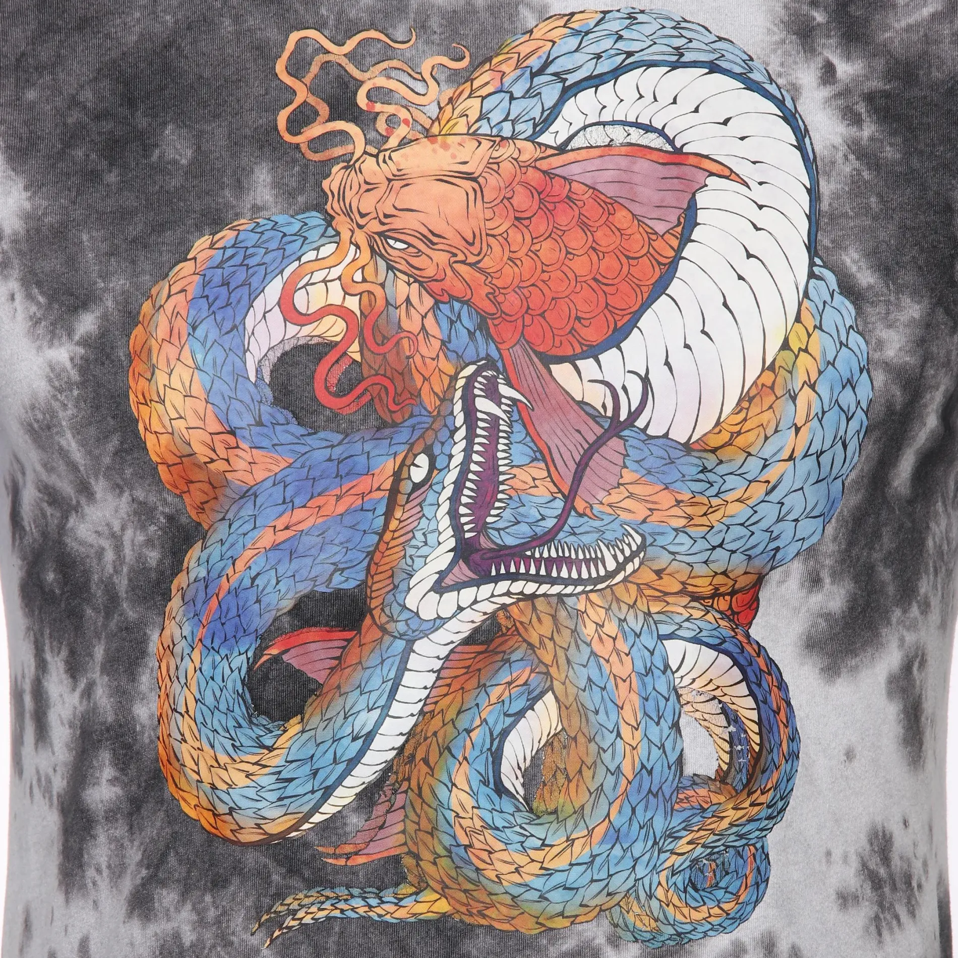 Herren Shirt im Batik Print mit coolem Motiv