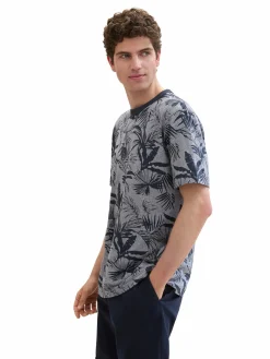 Herren Shirt mit Blätterprint