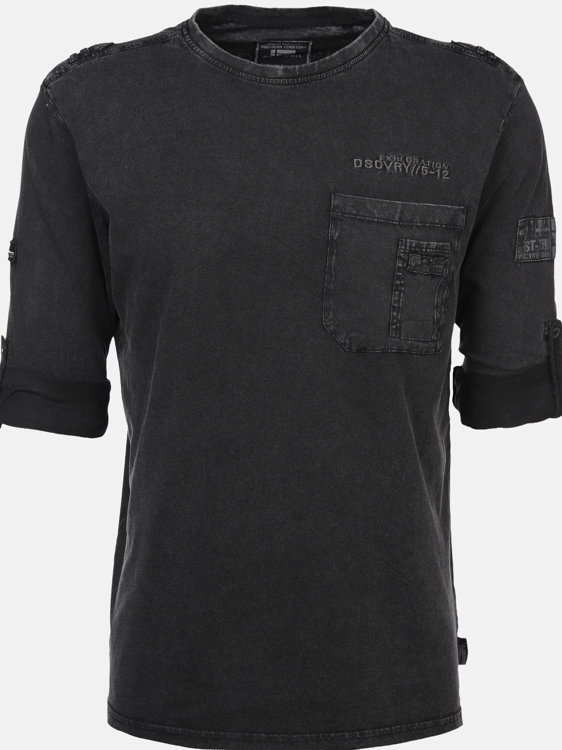 Herren Shirt mit Brusttasche und Stickerei