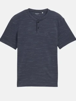 Herren Shirt mit kurzer Knopfleiste