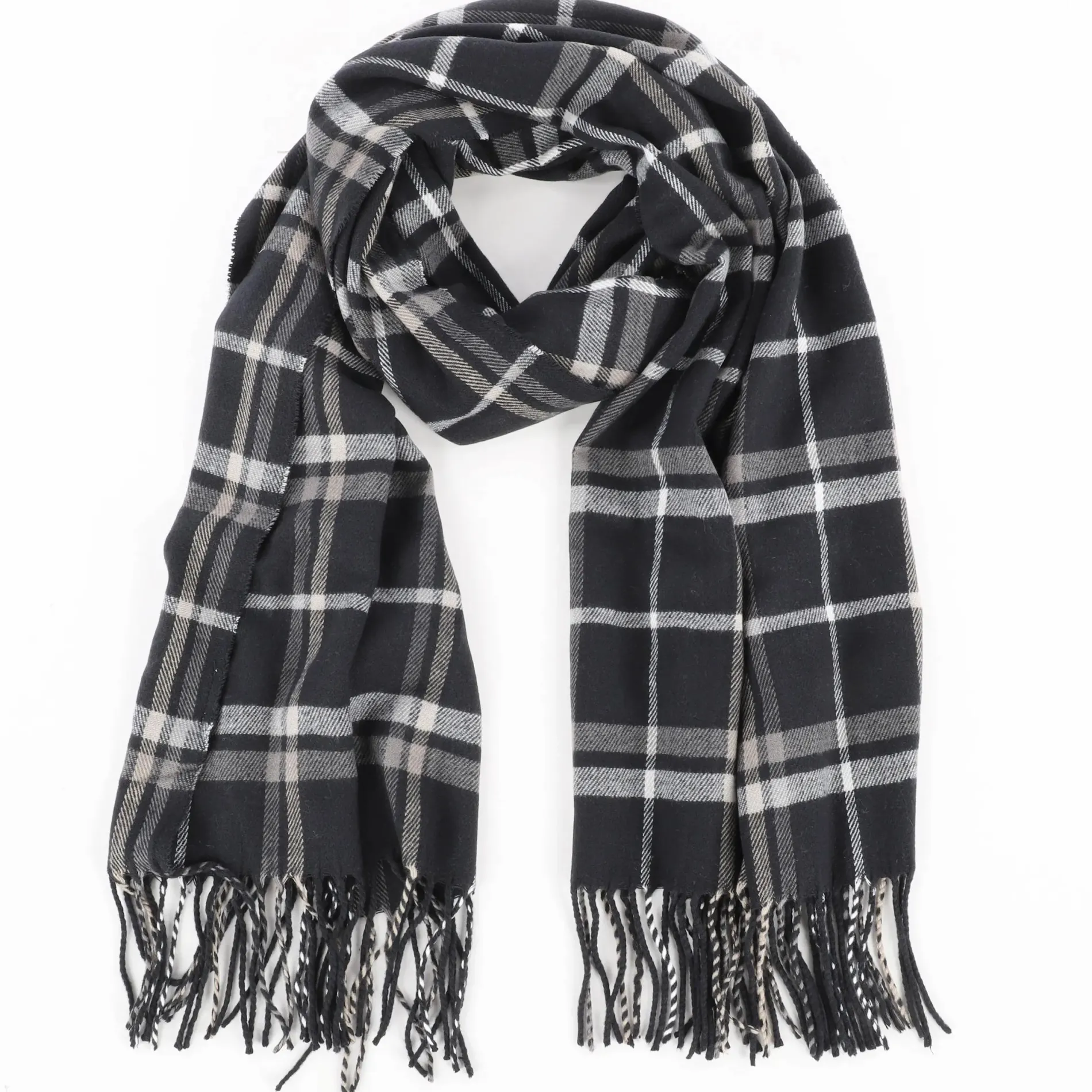 Herren Softacrylschal mit Muster