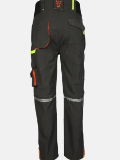 Herren Softshell Arbeitshose mit Neondetails