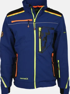 Herren Softshelljacke mit Neondetails