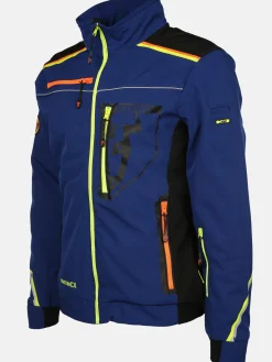 Herren Softshelljacke mit Neondetails