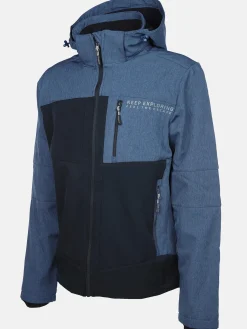 Herren Softshelljacke mit abnehmbarer Kapuze