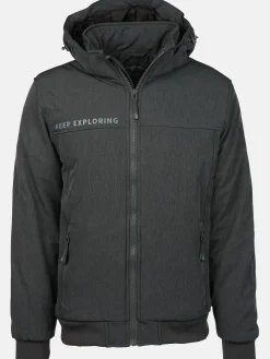 Herren Softshelljacke mit Kapuze