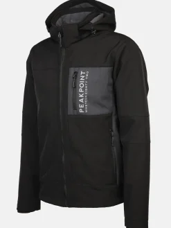 Herren Softshelljacke mit Kapuze