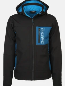 Herren Softshelljacke mit Kapuze