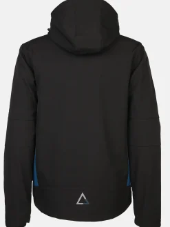 Herren Softshelljacke mit Kapuze