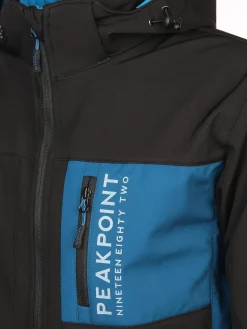 Herren Softshelljacke mit Kapuze