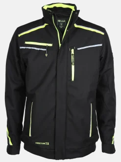 Herren Softshelljacke mit Neondetails