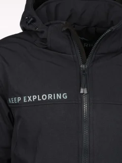 Herren Softshelljacke mit Kapuze