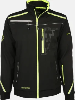 Herren Softshelljacke mit Neondetails