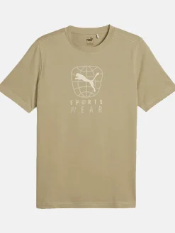 Herren Sportshirt mit Logoprint