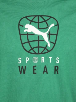 Herren Sportshirt mit Logoprint