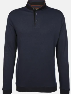 Herren Stehkragenshirt mit Knopfleiste