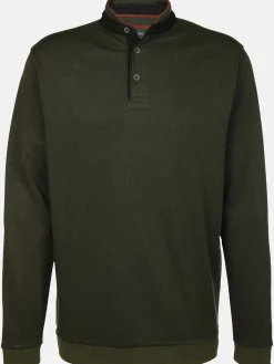 Herren Stehkragenshirt mit Knopfleiste