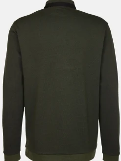 Herren Stehkragenshirt mit Knopfleiste