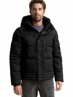 Herren Steppjacke mit Kapuze