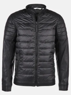 Herren Steppjacke mit Kunstleder