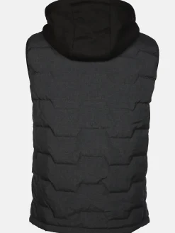 Herren Steppweste 2in1 mit Kapuze